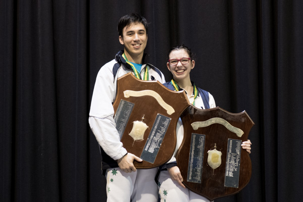 Two trophies