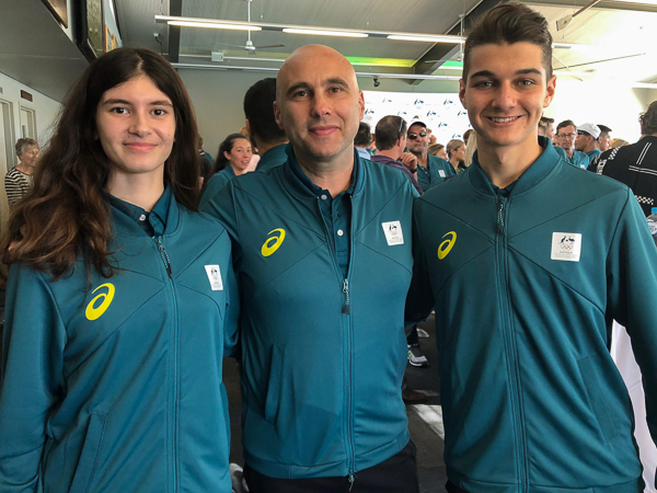 Youth Olympic Games Australian fencers and coach