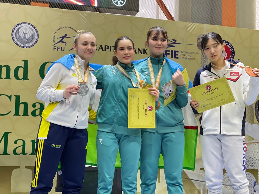 Veronika Vaseleva silver medal Asian Zone Junior Championhsips 2023