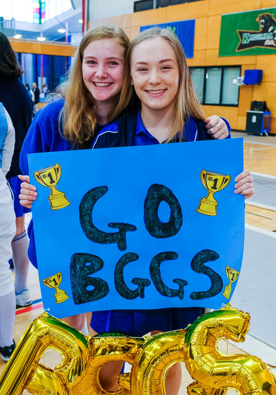 School fencing supporters